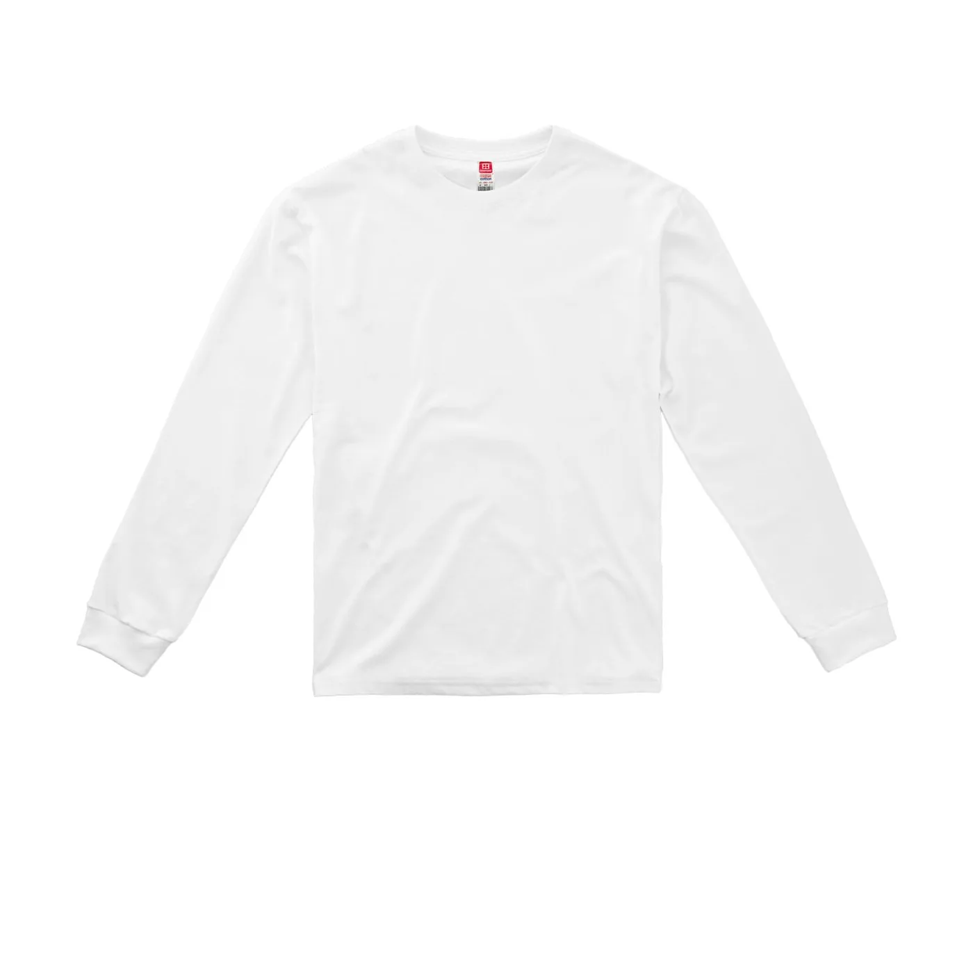 Playera adulto manga larga lisa en color Blanco