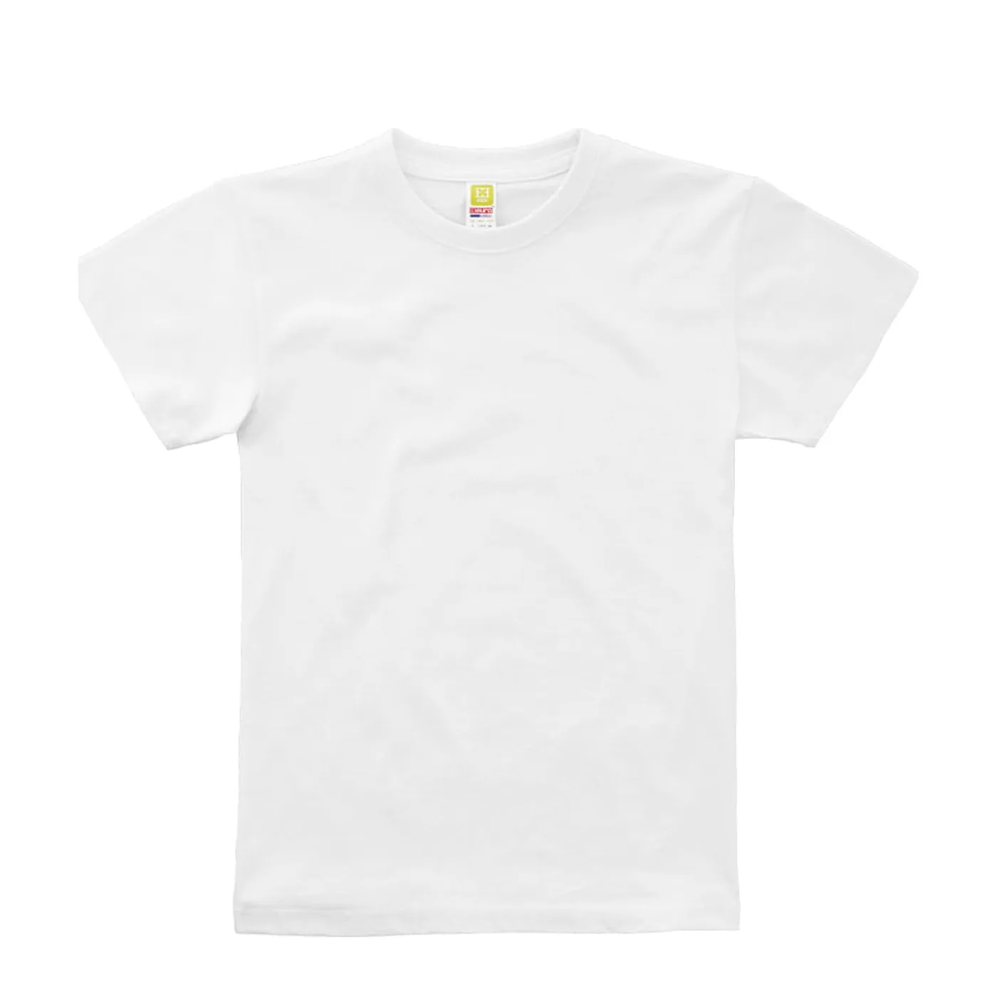 Playera kids cuello redondo lisa en color Blanco