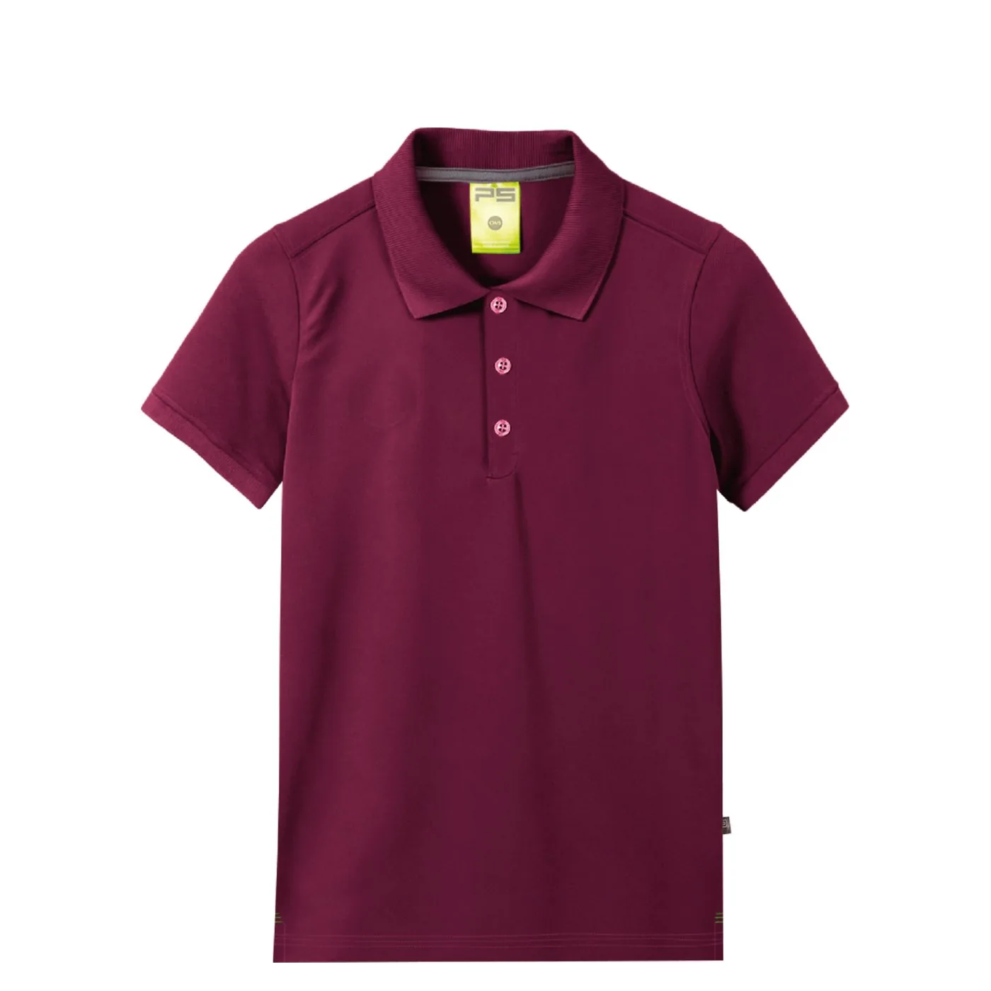 Polo 100% poliéster lisa en color Marrón