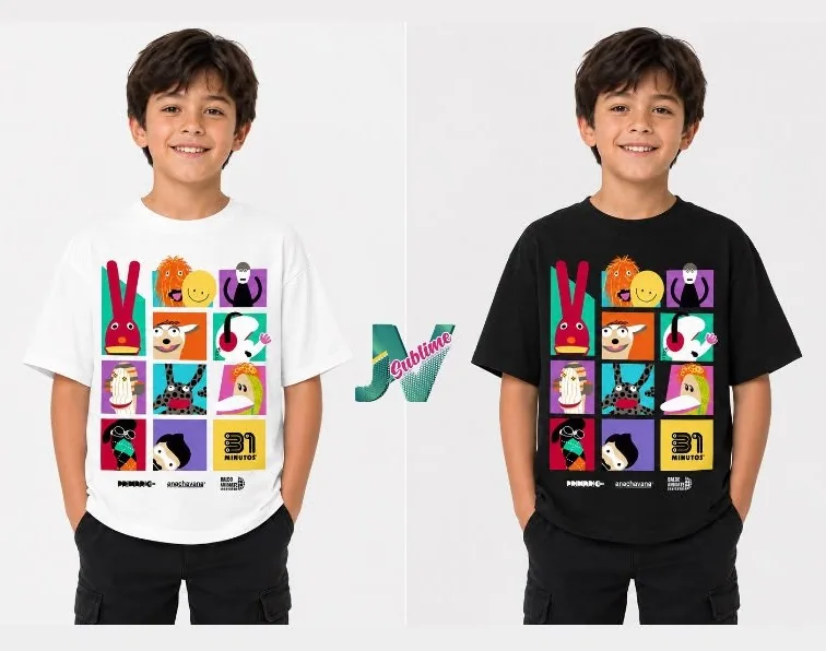 Playera kids cuello redondo personalizada por JV Sublime